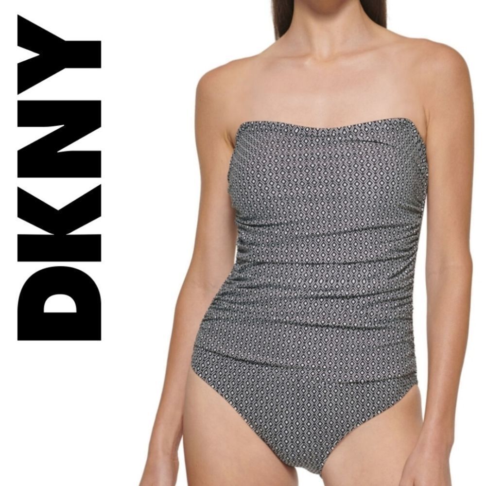 Plus size! DKNY Multi-way one piece bathing suit